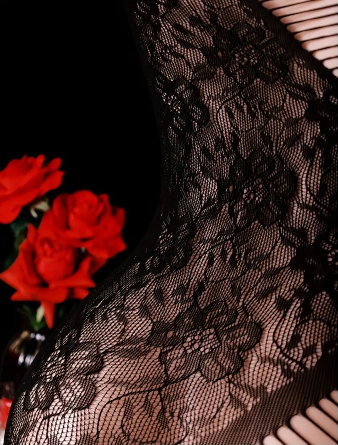 Sassy Yasi – Veloura Bodystocking – Black