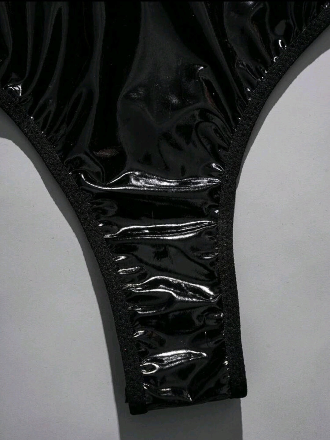 Sassy Yasi Black Glossy Bodysuit