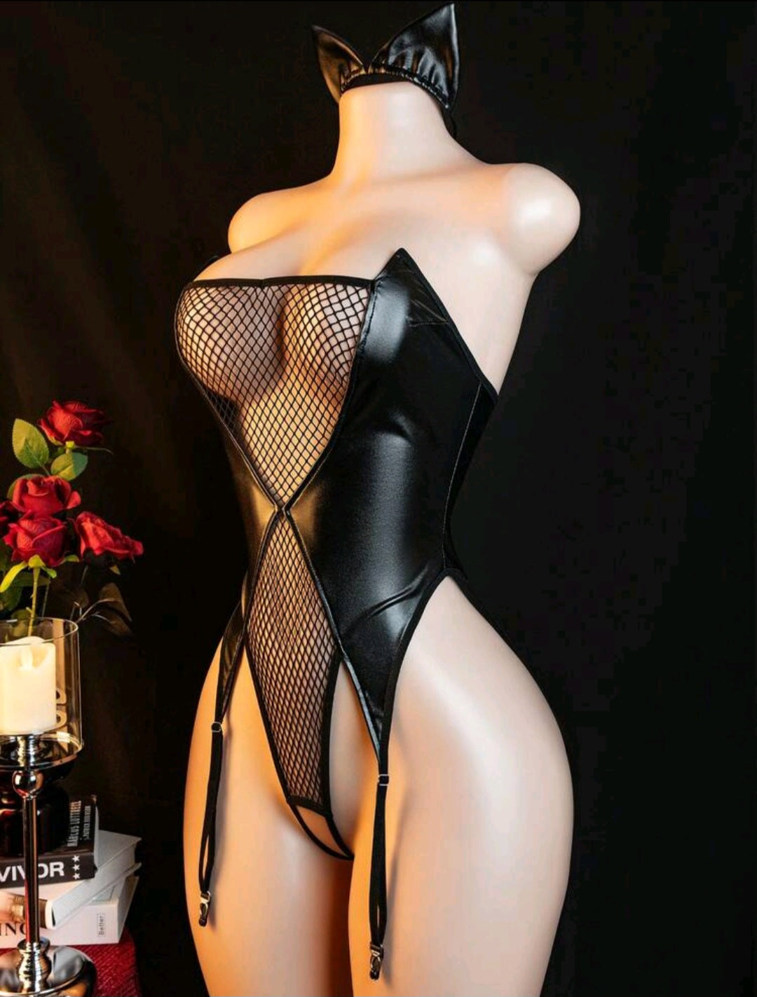 Sassy Yasi Midnight Mesh Bodysuit