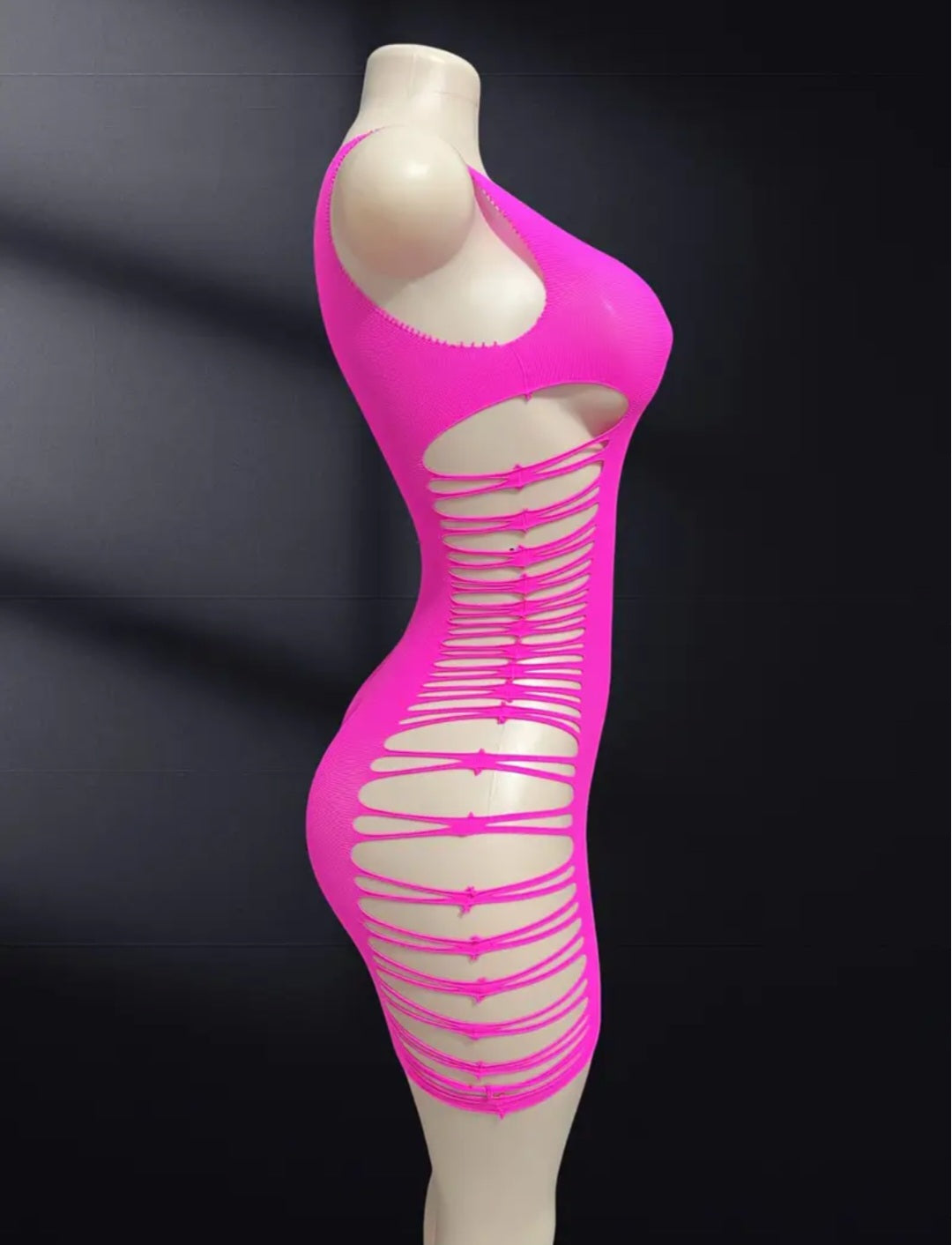 Sassy Yasi – Veloura Bodystocking – Pink