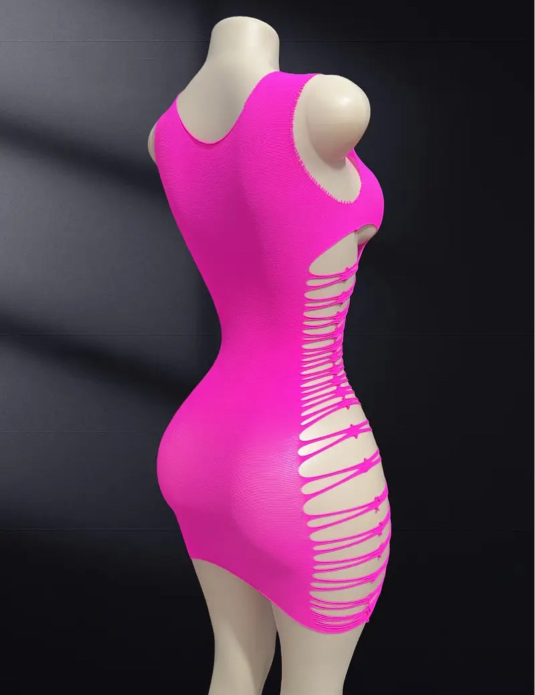Sassy Yasi – Veloura Bodystocking – Pink