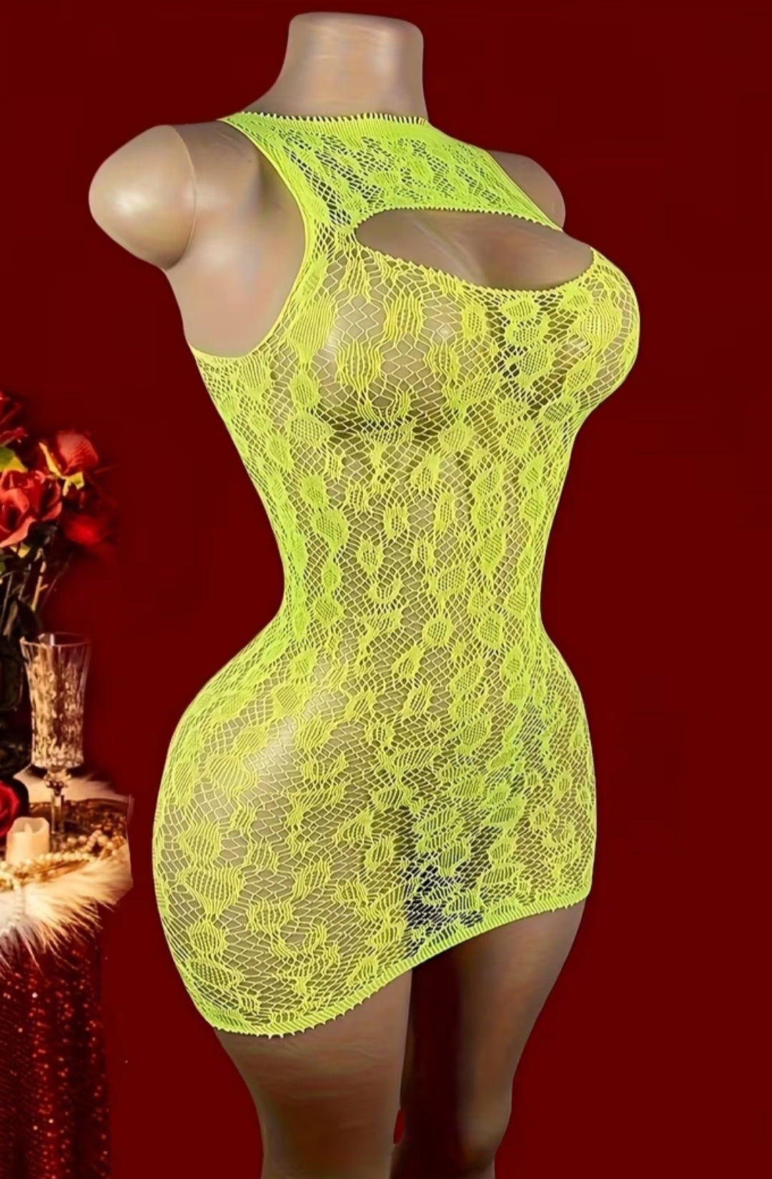 Sassy Yasi – Veloura Bodystocking – Yellow
