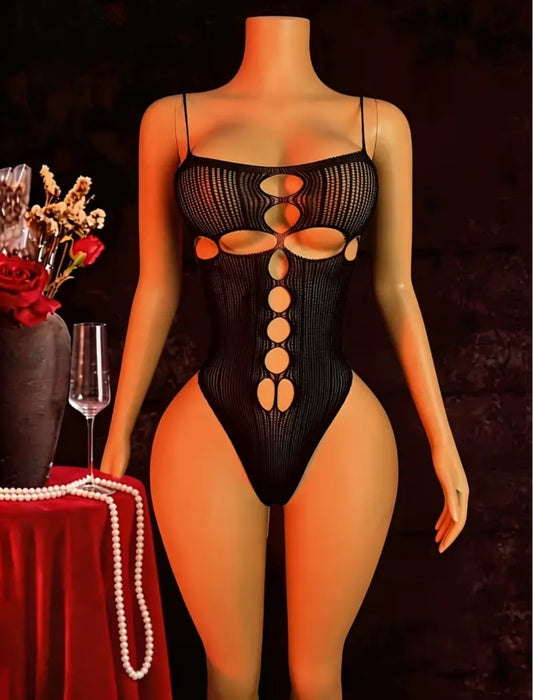 Sassy Yasi – Veloura Bodystocking – Black