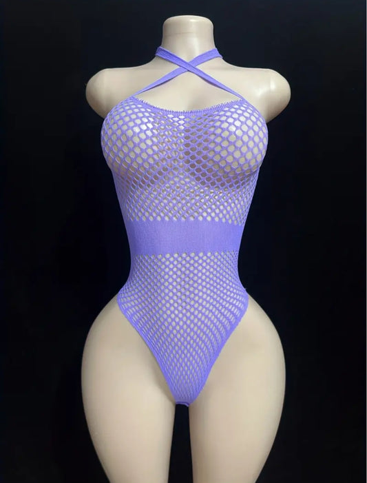Sassy Yasi – Veloura Bodystocking – Purple