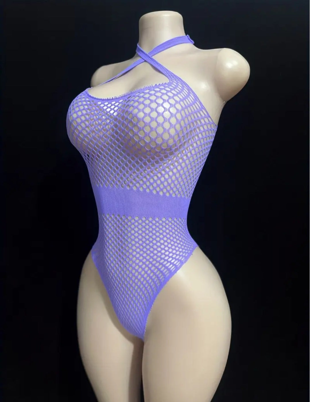 Sassy Yasi – Veloura Bodystocking – Purple