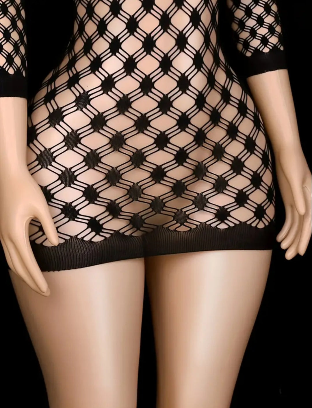 Sassy Yasi – Veloura Bodystocking – Black