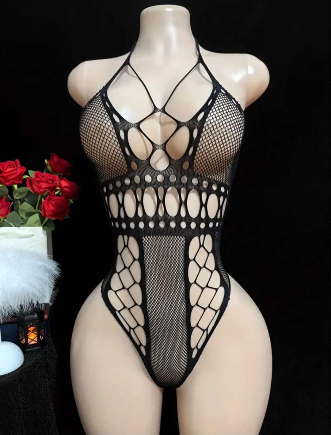 Sassy Yasi – Veloura Bodystocking – White