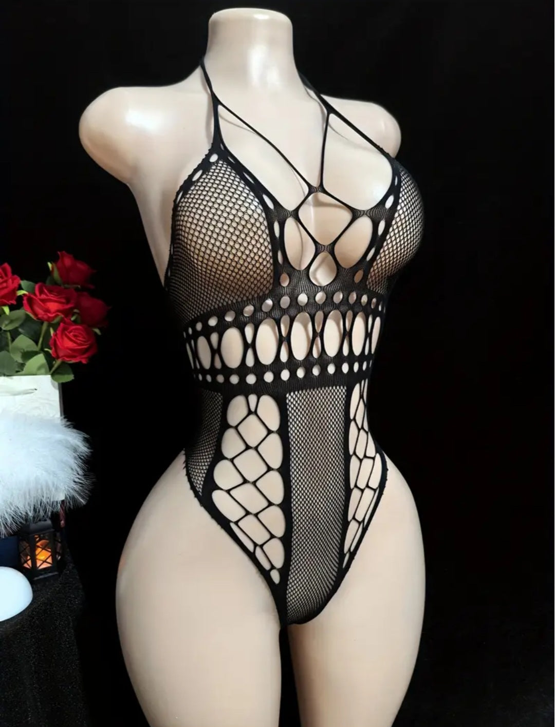 Sassy Yasi – Veloura Bodystocking – White