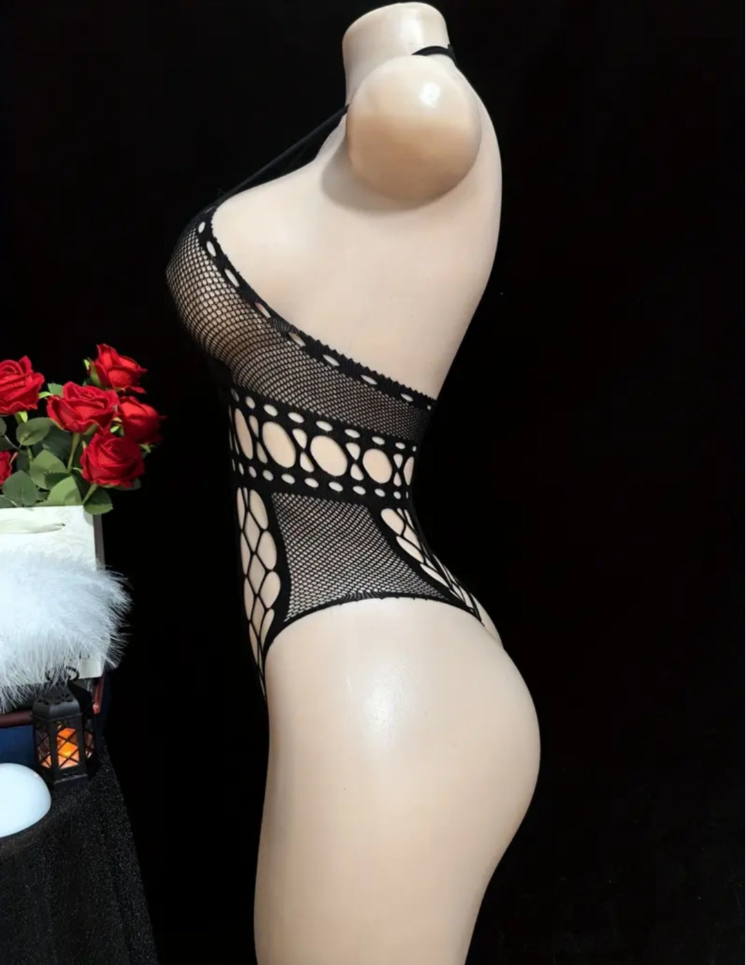 Sassy Yasi – Veloura Bodystocking – White