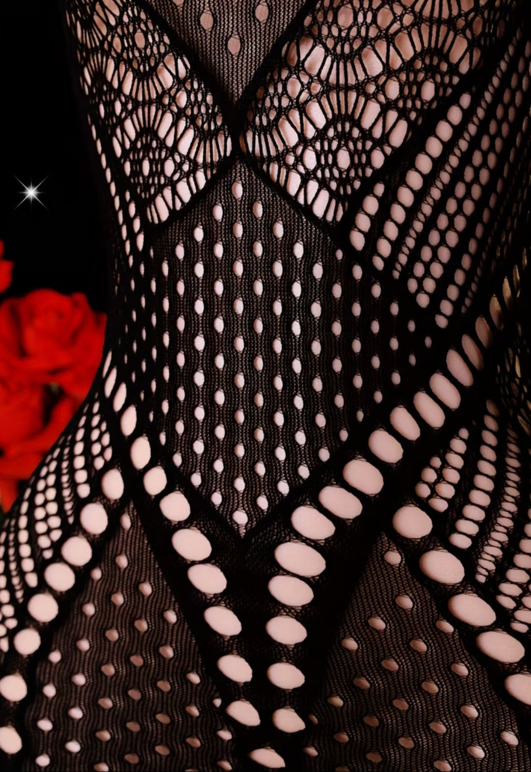 Sassy Yasi – Veloura Bodystocking – Black