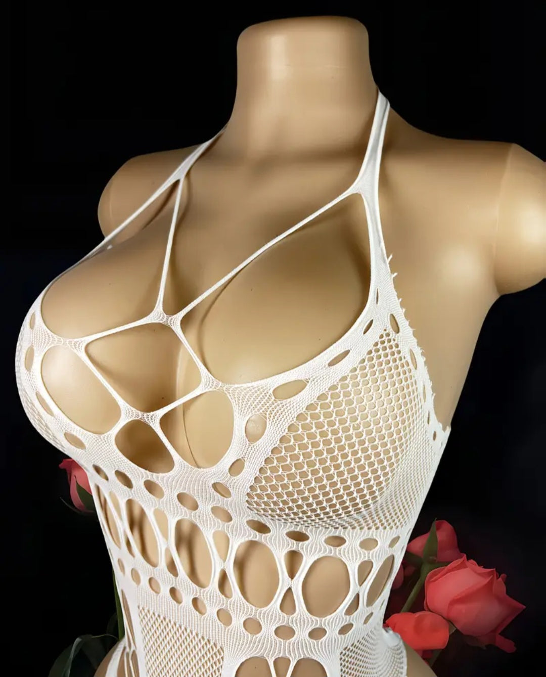 Sassy Yasi – Veloura Bodystocking – White