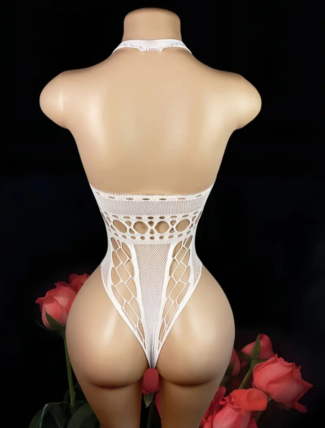 Sassy Yasi – Veloura Bodystocking – White