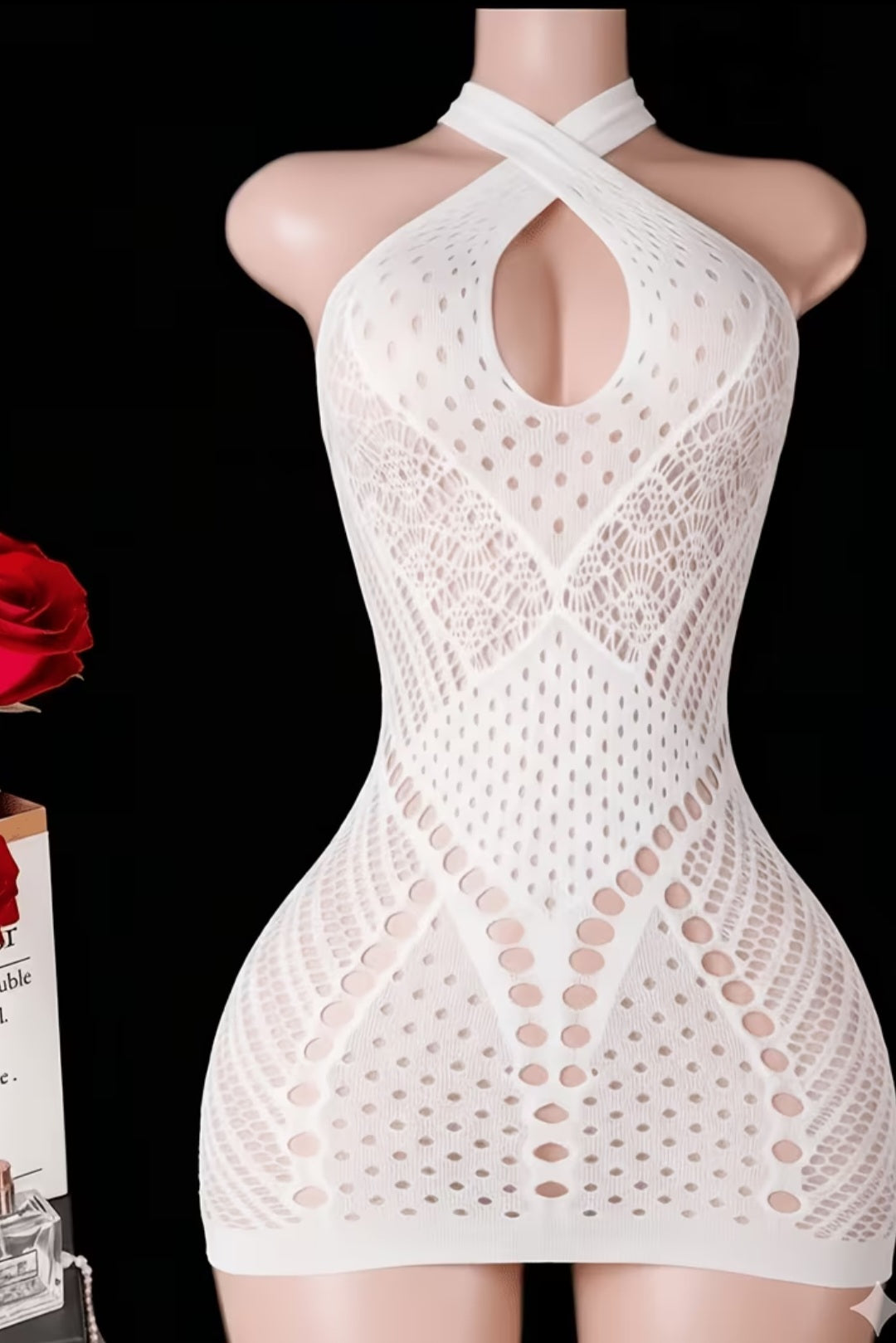 Sassy Yasi – Veloura Bodystocking – White